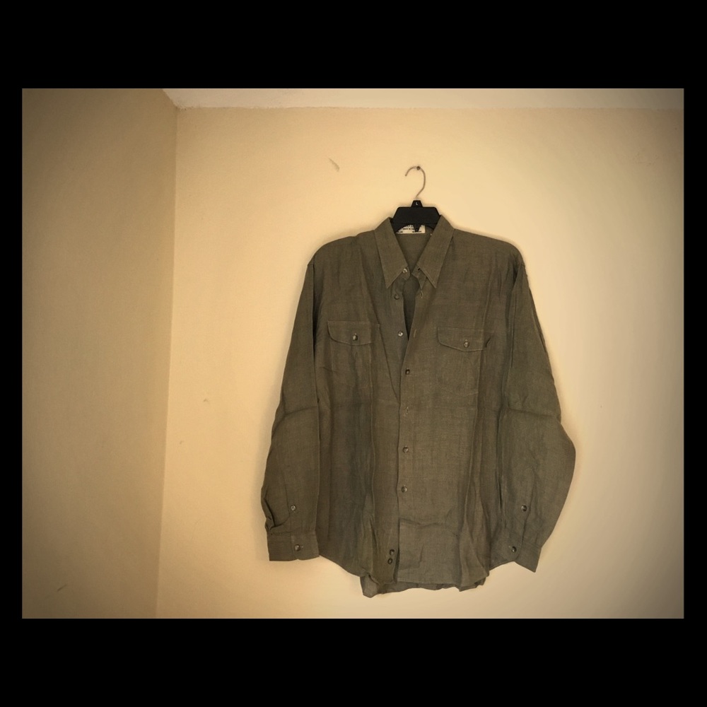 used man shirt size large made in Italy